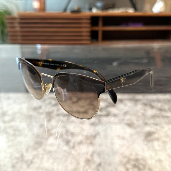 PRADA PR 61TS BROWN/PALE GOLD SUNGLASSES main image 8